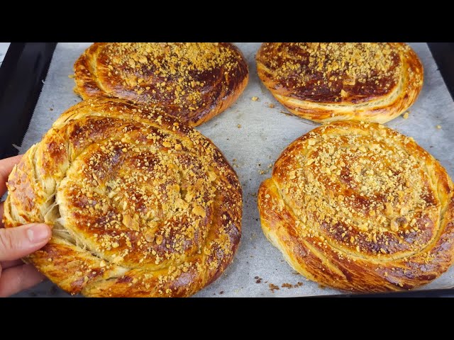 Tahinli Cevizli El Açma Çıtır Çörek